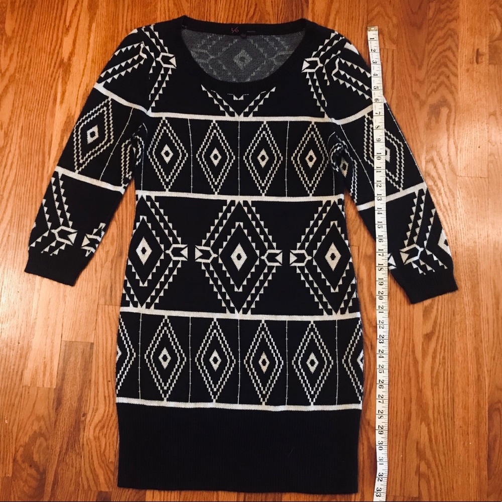 Tribal Print Knotted Dress